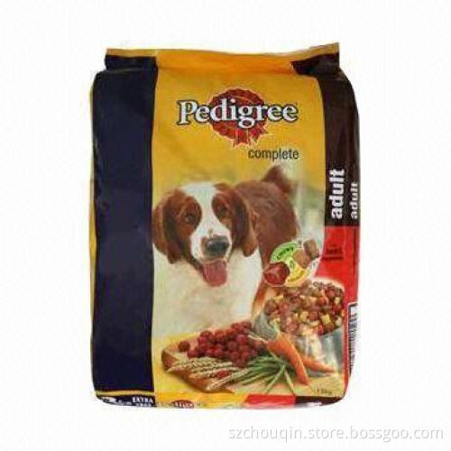 Aluminum Foil Side Gusset Pet Food Bag, with Tear Notch and Zipper, Moisture and Oxygen-proof